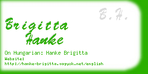 brigitta hanke business card